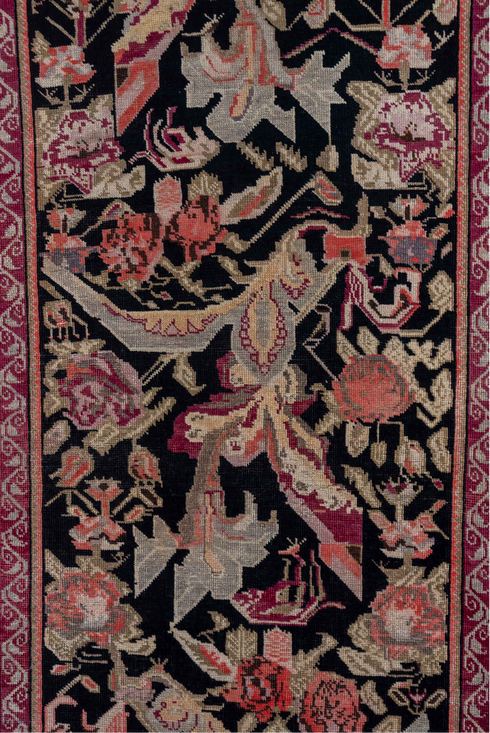 Antique Karabagh Runner Rug (3' x 18')